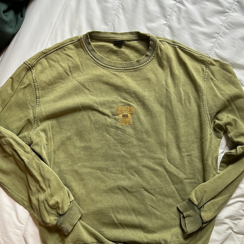 UO Green Crewneck - Colorado Springs (S)